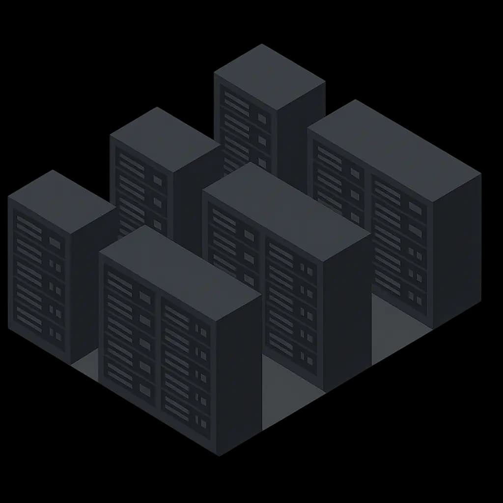 Server racks representing EU data location